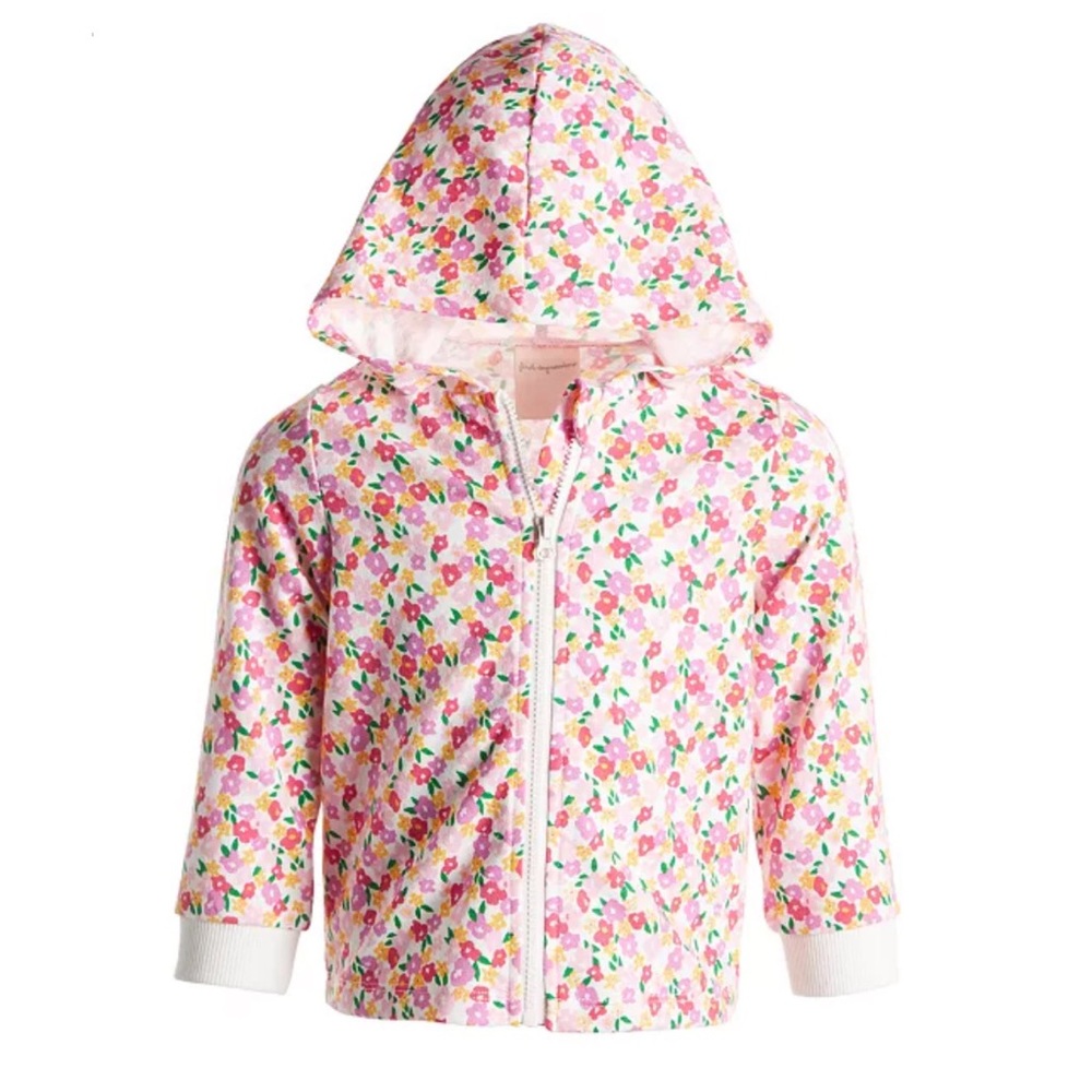 Floral Zip Hoodie - Toddler